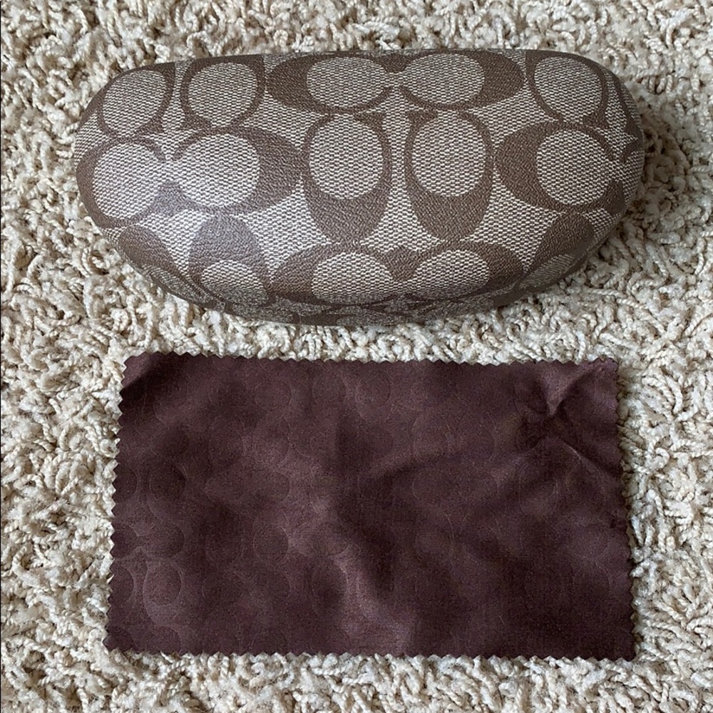 Coach signature sunglasses case